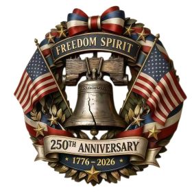 1 pc 250th anniversary of American independence, bald eagle commemorative wooden plaque, home porch decoration, wooden hanging board (Color: 26, size: 20*20*0.5cm)