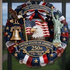 1 pc 250th anniversary of American independence, bald eagle commemorative wooden plaque, home porch decoration, wooden hanging board (Color: 30, size: 20*20*0.5cm)