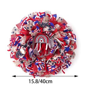1PC Wooden tags for Independence Day, patriotic American homes, rural areas, wooden walls, door decorations, wooden crafts (Color: 74, size: 40*40*0.5cm)
