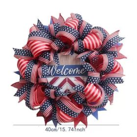 1PC Wooden tags for Independence Day, patriotic American homes, rural areas, wooden walls, door decorations, wooden crafts (Color: 80, size: 40*40*0.5cm)
