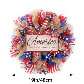 1PC Wooden tags for Independence Day, patriotic American homes, rural areas, wooden walls, door decorations, wooden crafts (Color: 71, size: 30*30*0.5cm)