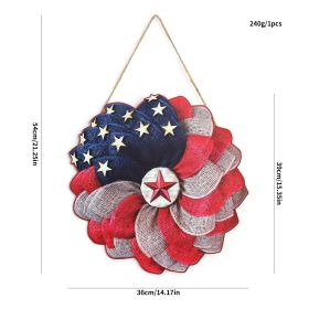 1PC Wooden tags for Independence Day, patriotic American homes, rural areas, wooden walls, door decorations, wooden crafts (Color: 69, size: 40*40*0.5cm)