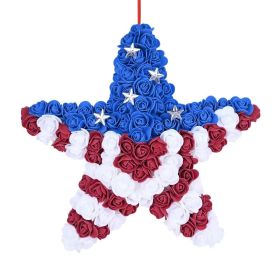 1PC Wooden tags for Independence Day, patriotic American homes, rural areas, wooden walls, door decorations, wooden crafts (Color: H, size: 30*30*0.5cm)