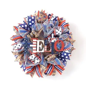 1PC Wooden tags for Independence Day, patriotic American homes, rural areas, wooden walls, door decorations, wooden crafts (Color: 110, size: 20*20*0.5cm)