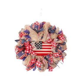 1PC Wooden tags for Independence Day, patriotic American homes, rural areas, wooden walls, door decorations, wooden crafts (Color: 125, size: 30*30*0.5cm)