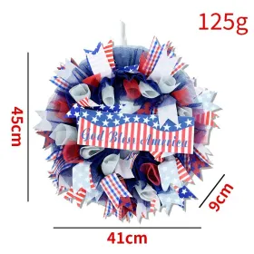 1PC Wooden tags for Independence Day, patriotic American homes, rural areas, wooden walls, door decorations, wooden crafts (Color: 111, size: 40*40*0.5cm)