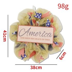 1PC Wooden tags for Independence Day, patriotic American homes, rural areas, wooden walls, door decorations, wooden crafts (Color: 121, size: 40*40*0.5cm)