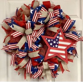 1PC Wooden tags for Independence Day, patriotic American homes, rural areas, wooden walls, door decorations, wooden crafts (Color: 105, size: 40*40*0.5cm)